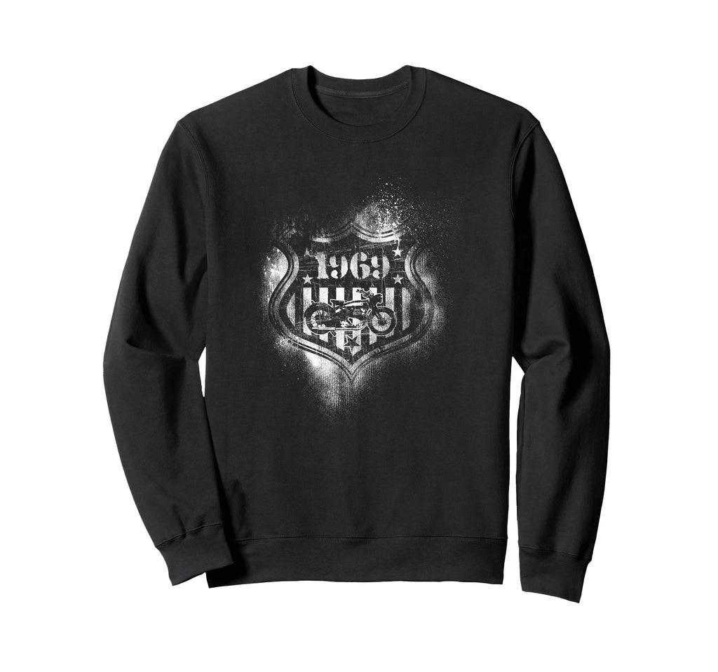 Americana Motorcycle 1969 Logo Sweatshirt - Unique Graphic Unisex - T-Shirt, Sweatshirt, Hoodie