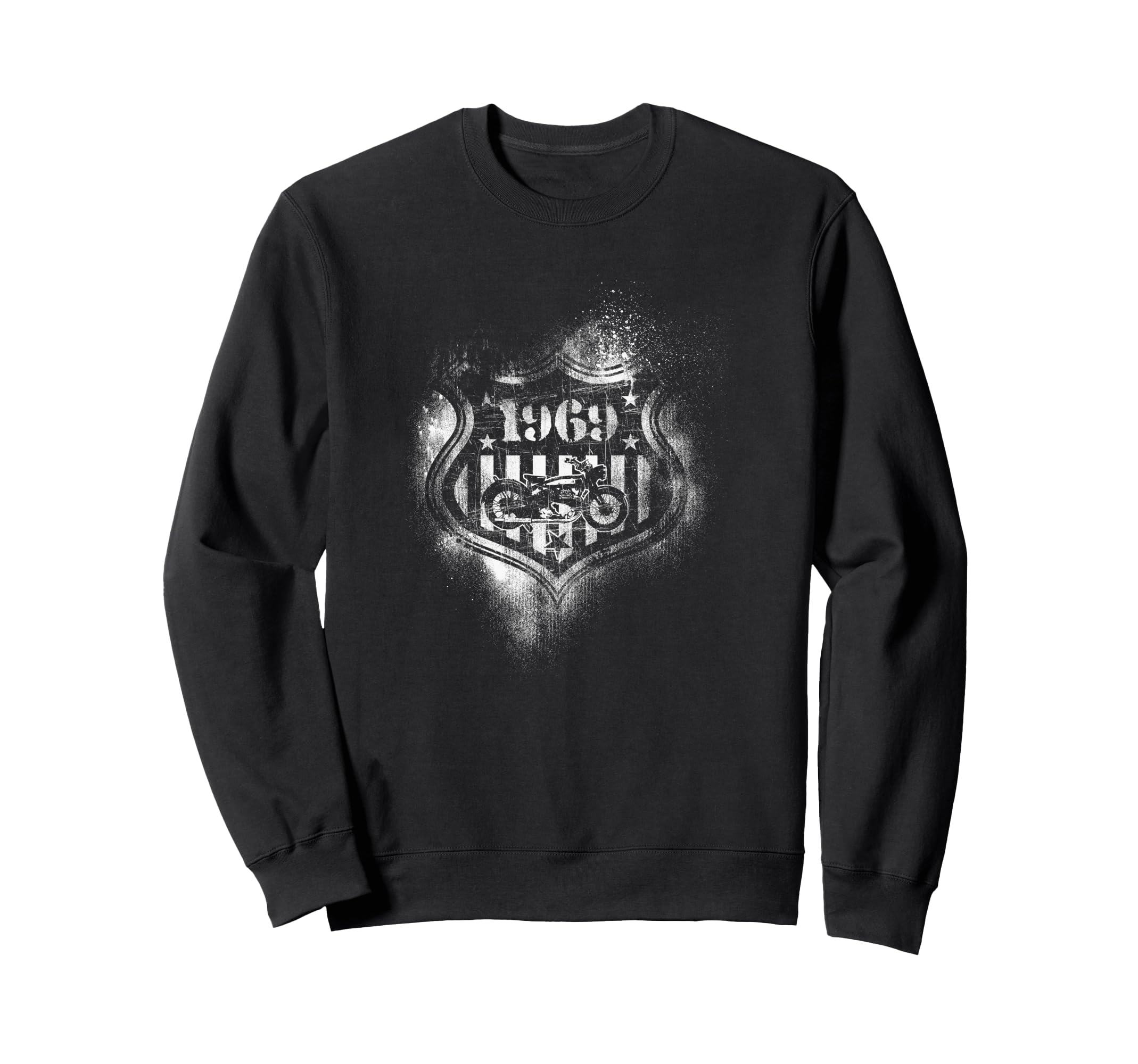 Americana Motorcycle 1969 Logo Sweatshirt - Unique Graphic Unisex - T-Shirt, Sweatshirt, Hoodie