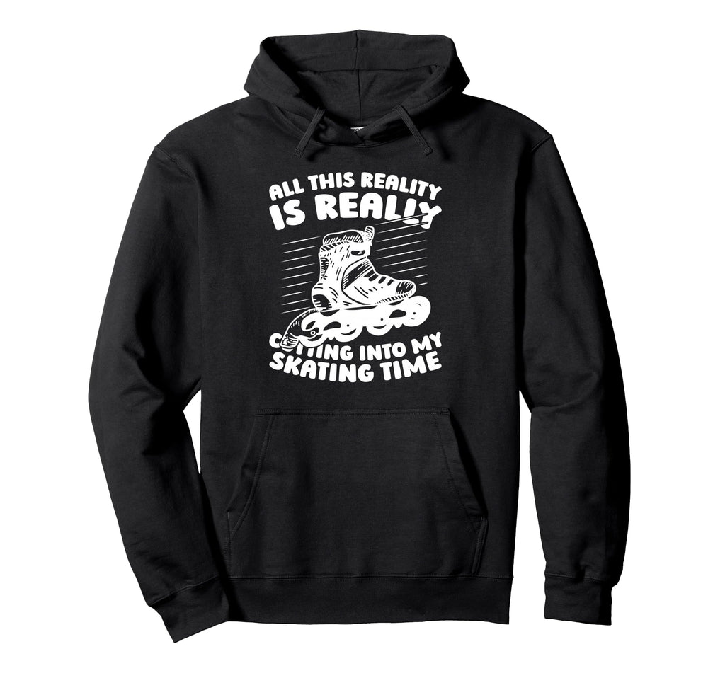 Skater Skates Roller Skating Hoodie - Minimalist Print Unisex - T-Shirt, Sweatshirt, Hoodie