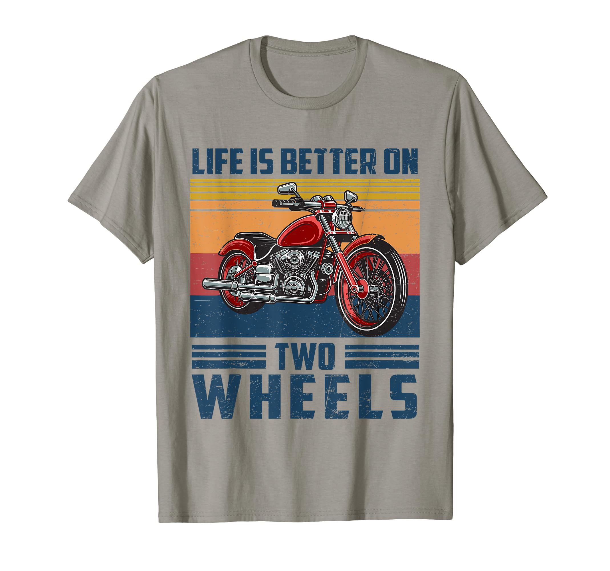 Life Is Better Two Wheels Motorcycle T-Shirt - Graphic Print for Adults - T-Shirt, Sweatshirt, Hoodie