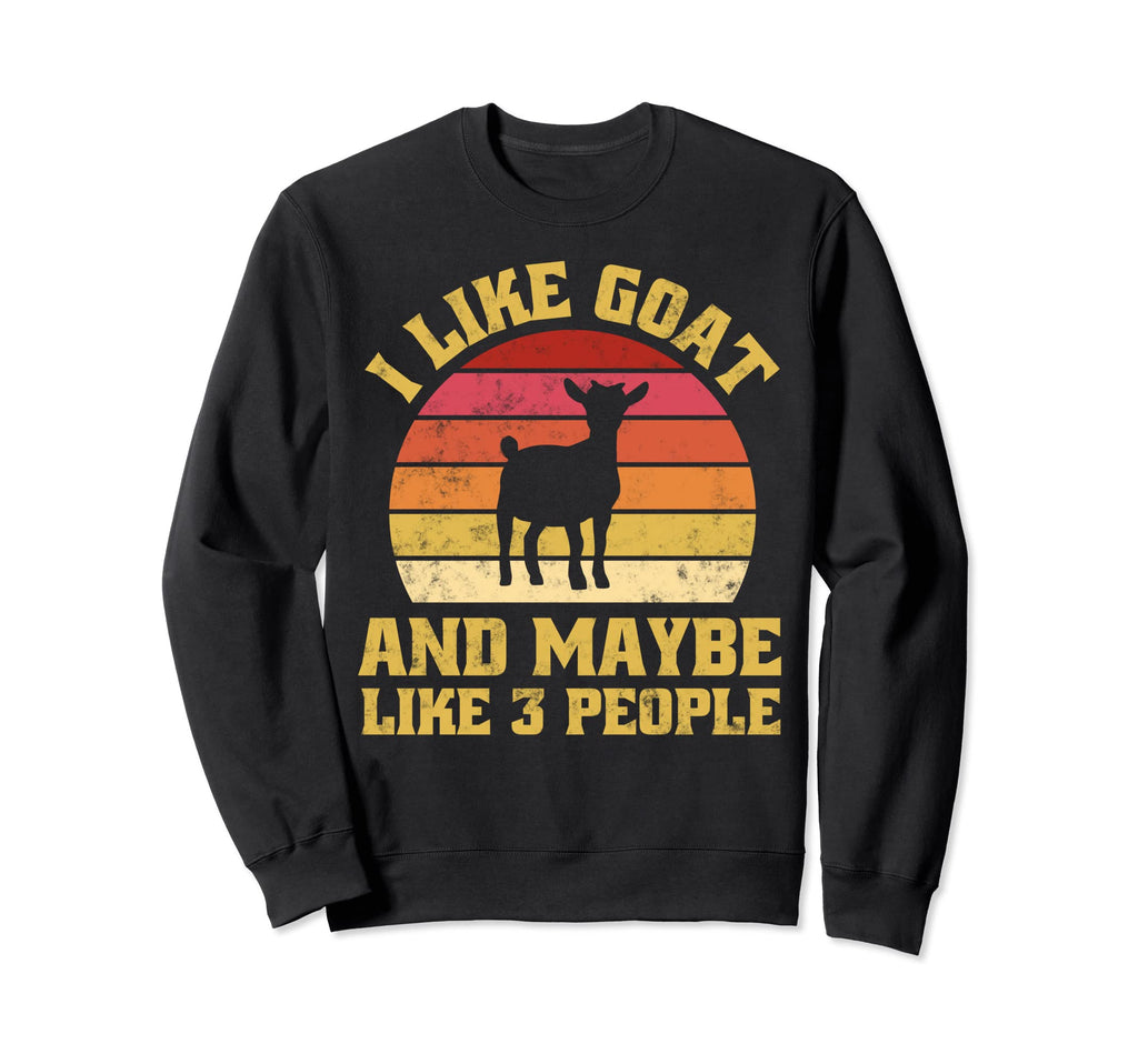 Funny Farm Animal Goats Lover Sunset Sweatshirt - Graphic Print for Adults - T-Shirt, Sweatshirt, Hoodie