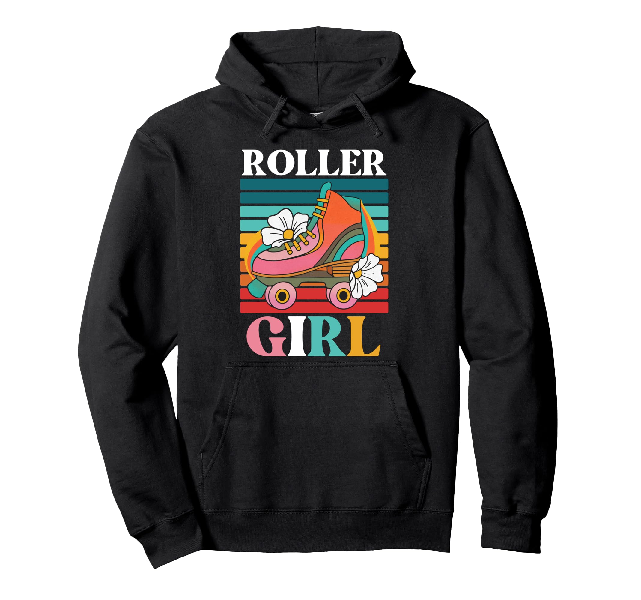 Roller Skating Skater 70S 80S Hoodie - Fun Novelty Design Unisex - T-Shirt, Sweatshirt, Hoodie