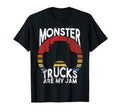 Monster Truck Are My Jam Sunset Gift T-Shirt - Unique Graphic for Adults - T-Shirt, Sweatshirt, Hoodie