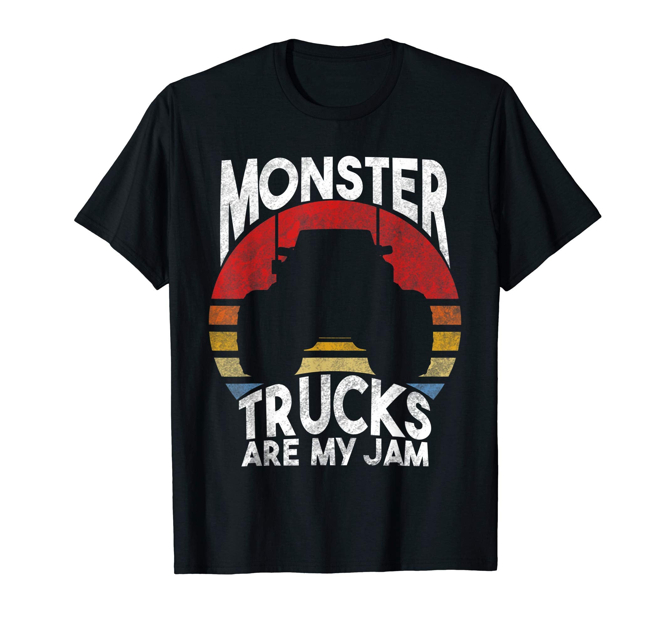 Monster Truck Are My Jam Sunset Gift T-Shirt - Unique Graphic for Adults - T-Shirt, Sweatshirt, Hoodie