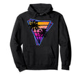 Synthwave Inspired Triangle Sunrise Hoodie - Aesthetic Graphic Men Women - T-Shirt, Sweatshirt, Hoodie