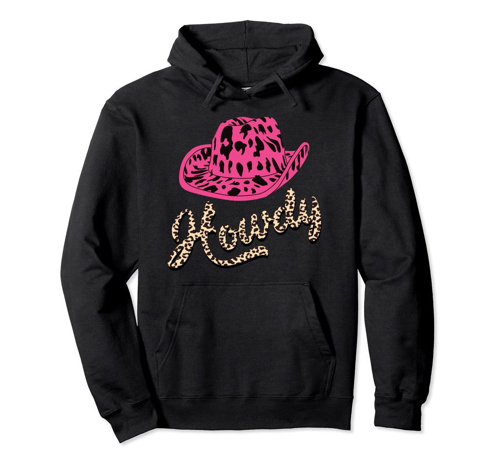 Rodeo White Howdy Western Cowboy Hat Hoodie - Custom Art Print Men Women - T-Shirt, Sweatshirt, Hoodie