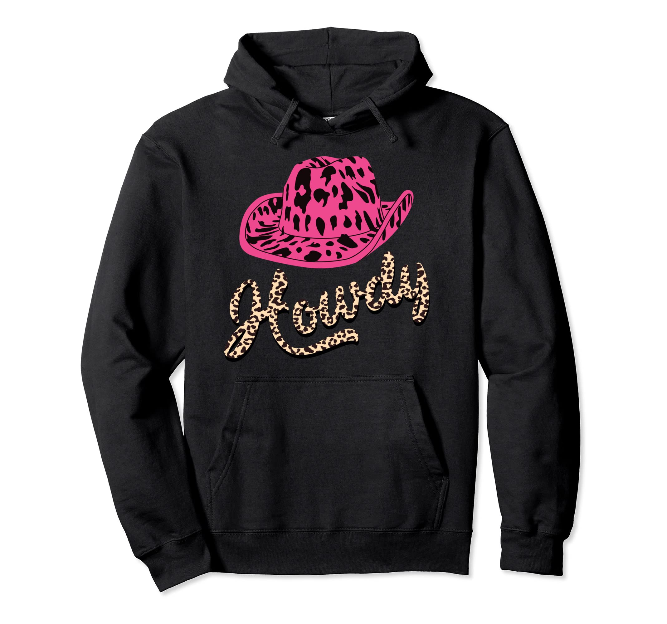 Rodeo White Howdy Western Cowboy Hat Hoodie - Custom Art Print Men Women - T-Shirt, Sweatshirt, Hoodie
