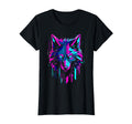 Cyberpunk Wolf Rave Futuristic Outrun T-Shirt - Fun Novelty Design Unisex - T-Shirt, Sweatshirt, Hoodie