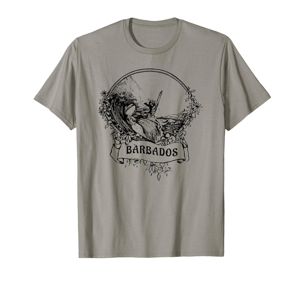 Barbados West Indies Surfing Surfer T-Shirt - Novelty Apparel Unisex - T-Shirt, Sweatshirt, Hoodie