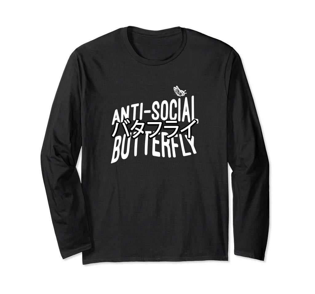Anti Social Butterfly T-Shirt - Novelty Apparel Men Women - T-Shirt, Sweatshirt, Hoodie