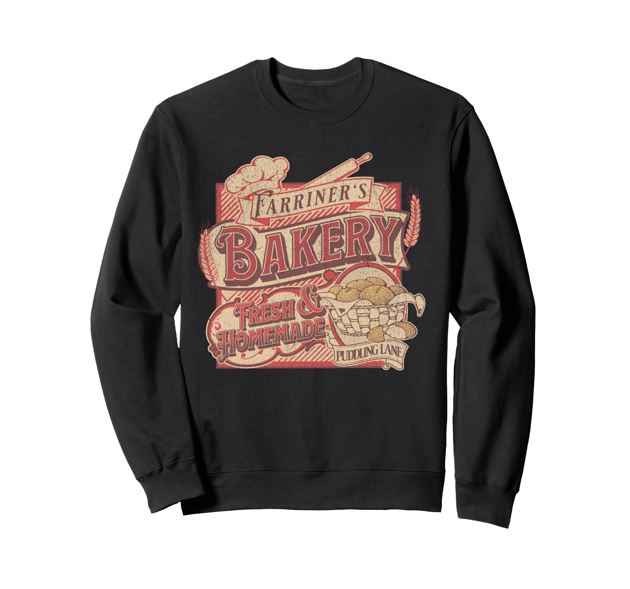 Farriners Bakery Pudding Lane Sweatshirt - Custom Art Print Men Women - T-Shirt, Sweatshirt, Hoodie