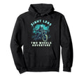 Eight Legs Two Wheels Octopus Biking Hoodie - Custom Art Print Men Women - T-Shirt, Sweatshirt, Hoodie