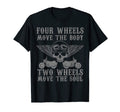 Biker Two Wheels Move Soul Motorcycle Riding T-Shirt - Graphic Print Unisex - T-Shirt, Sweatshirt, Hoodie