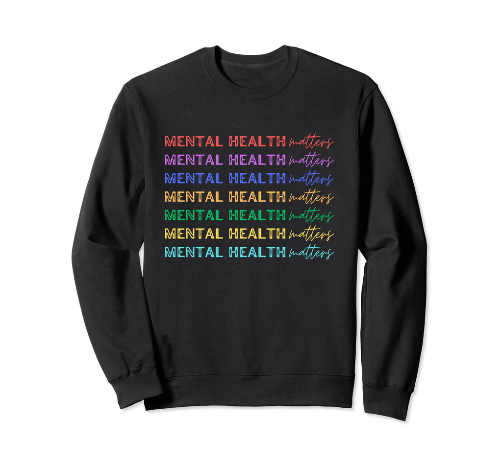Mental Health Matters Spread Sweatshirt - Minimalist Print Unisex - T-Shirt, Sweatshirt, Hoodie