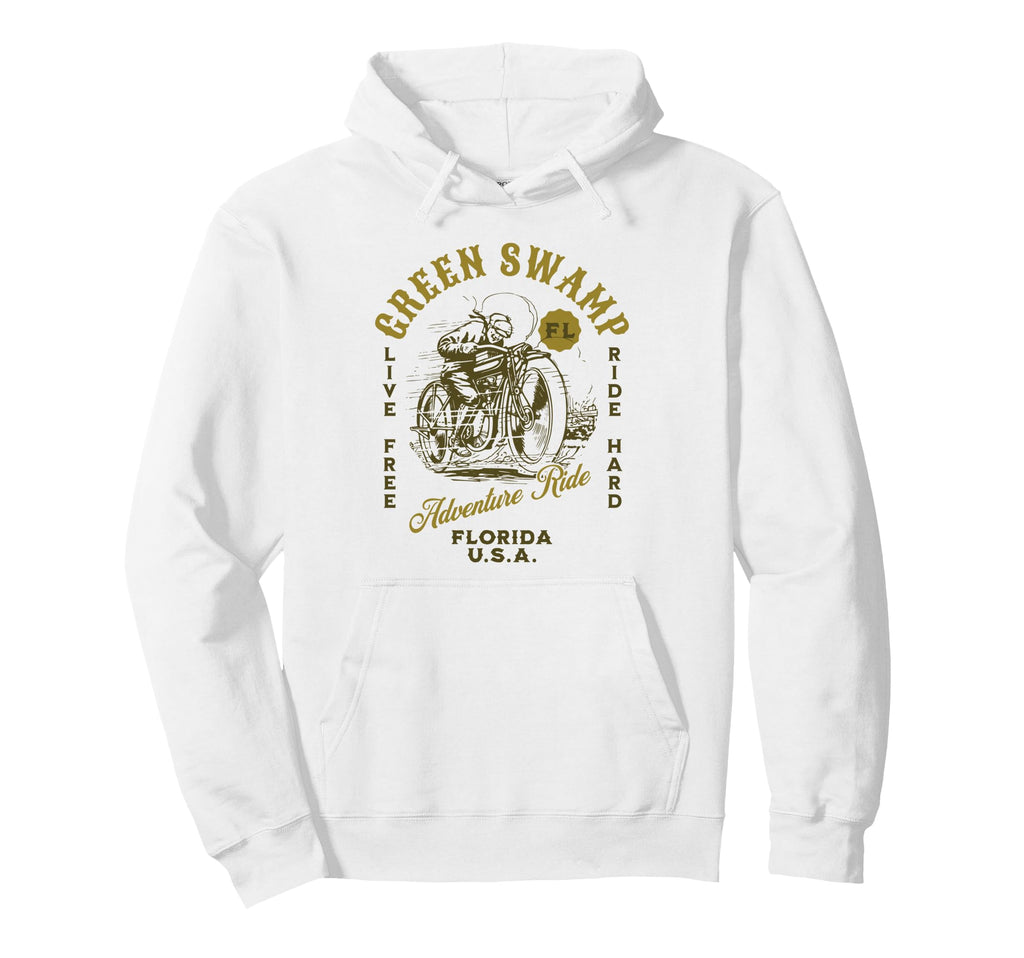 Green Swamp Florida Motorcycle Ride Hoodie - Minimalist Print for Adults - T-Shirt, Sweatshirt, Hoodie