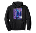 Okayama City 80S Synthwave Skyline Japan Hoodie - Custom Art Print Unisex - T-Shirt, Sweatshirt, Hoodie