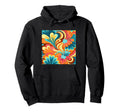 70S Wallpaper Flowers Floral Pattern Hoodie - Minimalist Print for Adults - T-Shirt, Sweatshirt, Hoodie