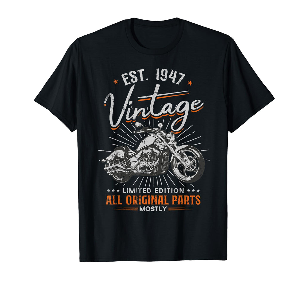 Est 1947 All Original Parts T-Shirt - Streetwear Style for Adults - T-Shirt, Sweatshirt, Hoodie