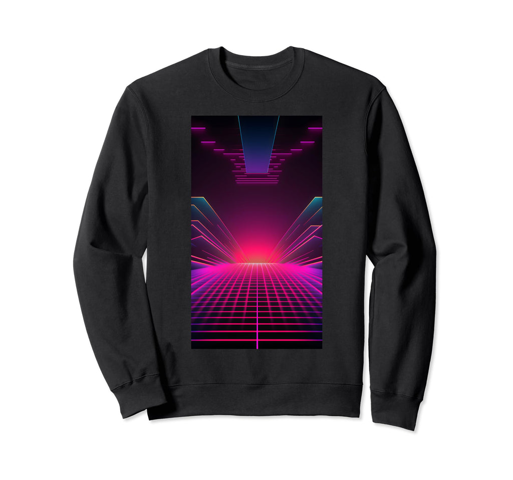 Retrowave 80S Digital Vaporwave Sweatshirt - Unique Graphic Unisex - T-Shirt, Sweatshirt, Hoodie