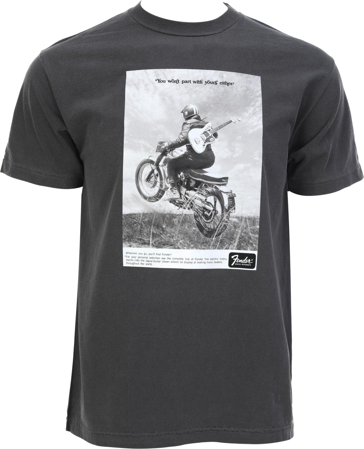 Ad Biker Graphite L T-Shirt - Novelty Apparel for Adults - T-Shirt, Sweatshirt, Hoodie