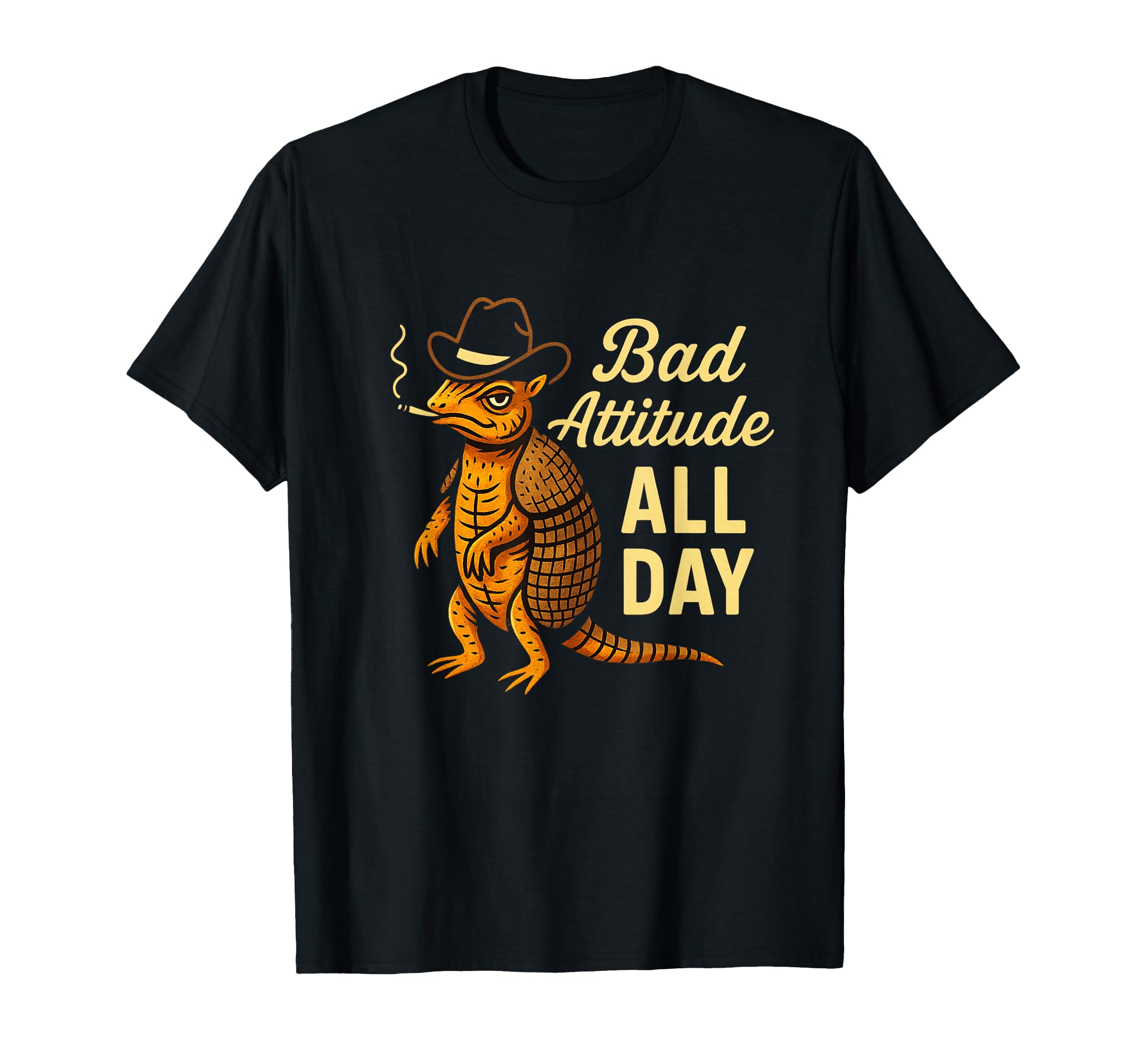 Funny Armadillo Cowboy Hat T-Shirt - Casual Everyday Wear for Adults - T-Shirt, Sweatshirt, Hoodie