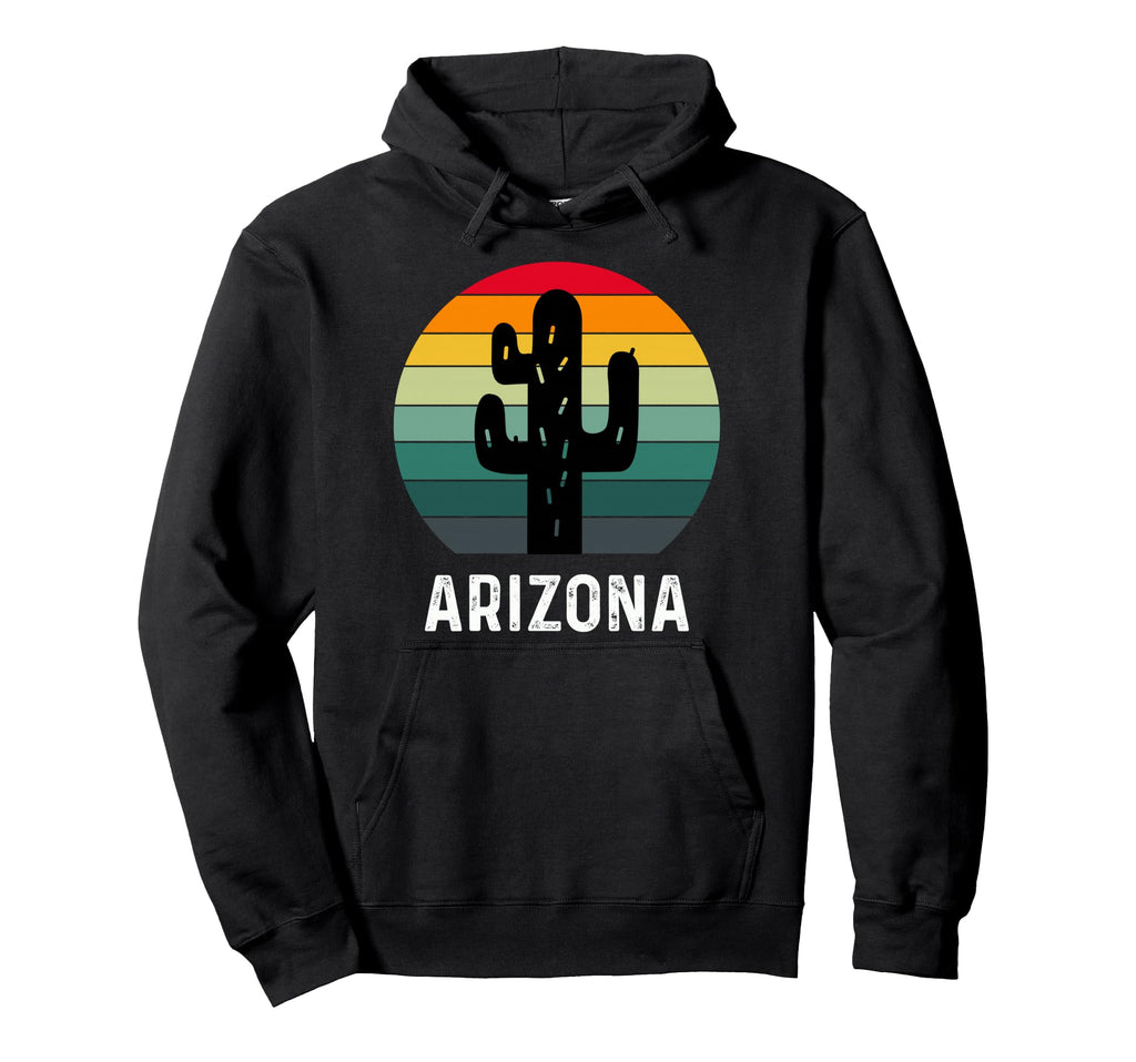 Summer Cactus Sunset Arizona Hoodie - Novelty Apparel Unisex - T-Shirt, Sweatshirt, Hoodie