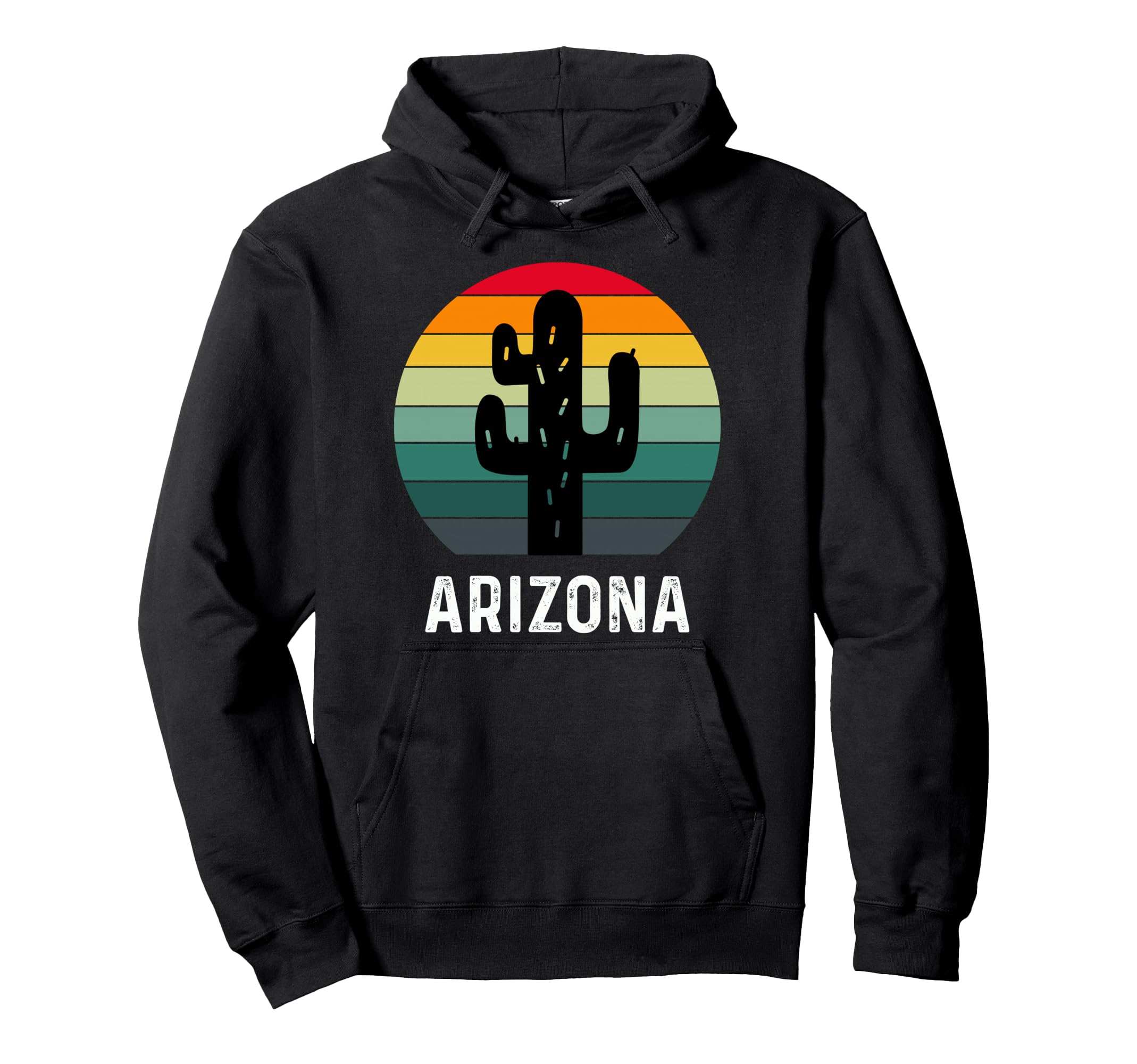 Summer Cactus Sunset Arizona Hoodie - Novelty Apparel Unisex - T-Shirt, Sweatshirt, Hoodie