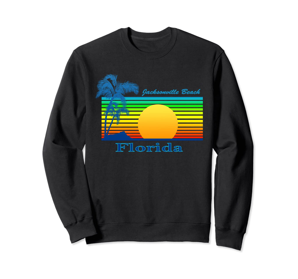 Jacksonville Beach Florida Tropical Sweatshirt - Custom Art Print Unisex - T-Shirt, Sweatshirt, Hoodie