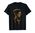 Tattoo Grim Reaper Traditional Flash T-Shirt - Trendy Graphic for Adults - T-Shirt, Sweatshirt, Hoodie