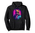 Rabbit Street Art Urban Graffiti Outrun Hoodie - Novelty Apparel Unisex - T-Shirt, Sweatshirt, Hoodie