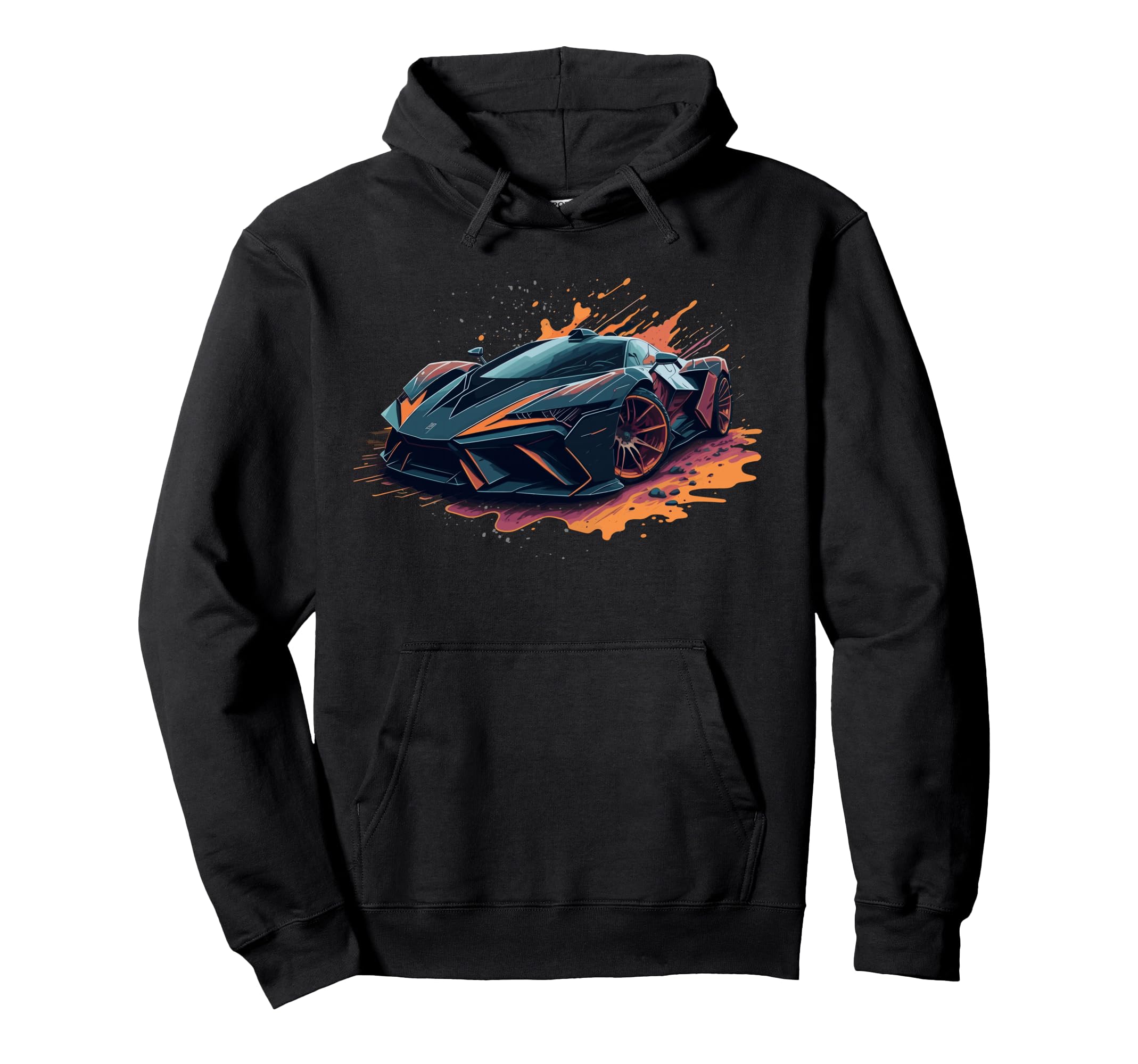 Exotic Concept Sports Car Supercar Hoodie - Novelty Apparel for Adults - T-Shirt, Sweatshirt, Hoodie