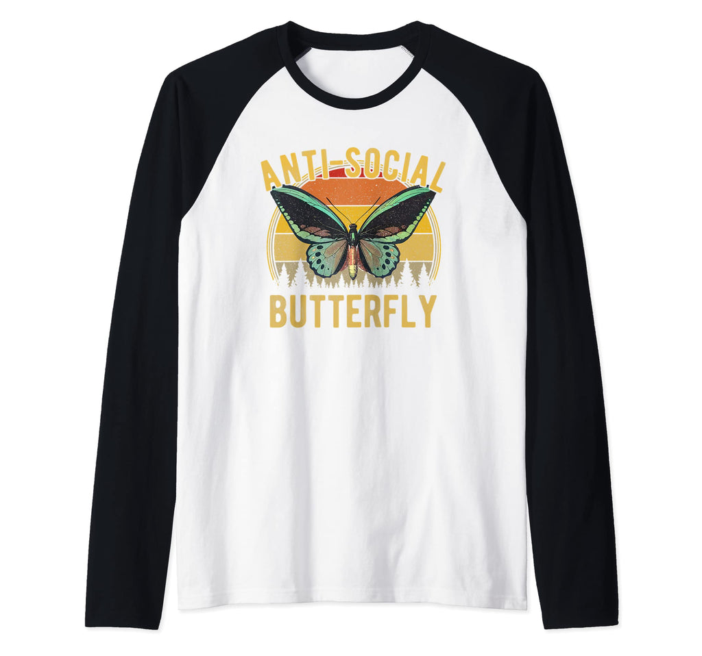 Anti Social Butterfly Introvert Sweatshirt - Novelty Apparel Men Women - T-Shirt, Sweatshirt, Hoodie
