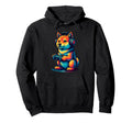 Shiba Inu Gamer Vaporwave Gaming Dog Hoodie - Fun Novelty Design Men Women - T-Shirt, Sweatshirt, Hoodie