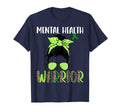 Mental Health Warrior Messy Bun Hair T-Shirt - Novelty Apparel for Adults - T-Shirt, Sweatshirt, Hoodie