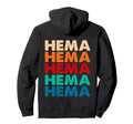 Hema Typography 80S Historical Fencing Hoodie - Unique Graphic Unisex - T-Shirt, Sweatshirt, Hoodie