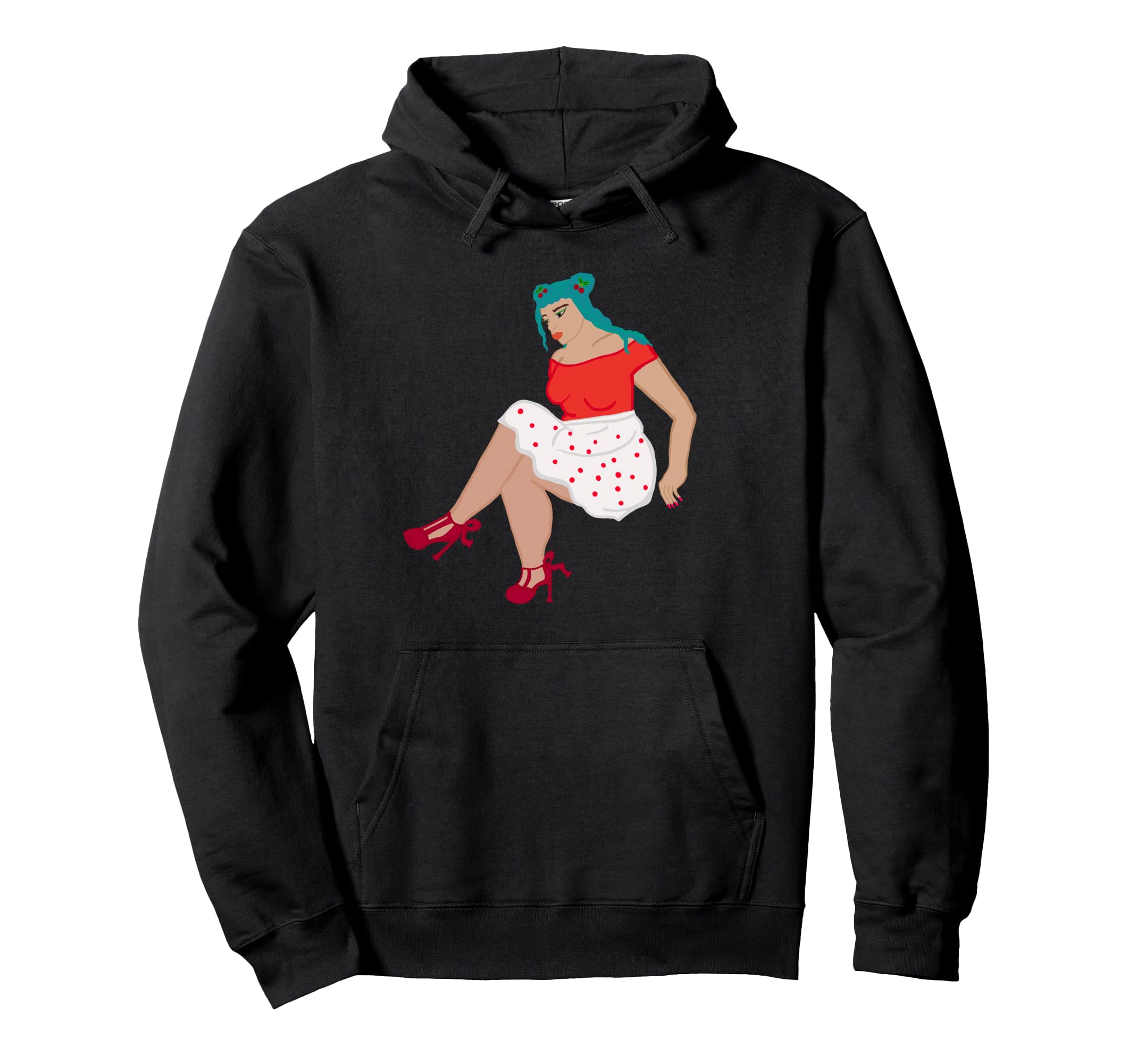 Pin Up Pinup Hoodie - Novelty Apparel for Adults - T-Shirt, Sweatshirt, Hoodie