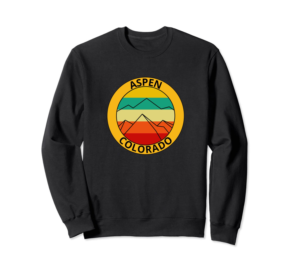 Aspen Colorado Mountain Sunset Sweatshirt - Graphic Print for Adults - T-Shirt, Sweatshirt, Hoodie
