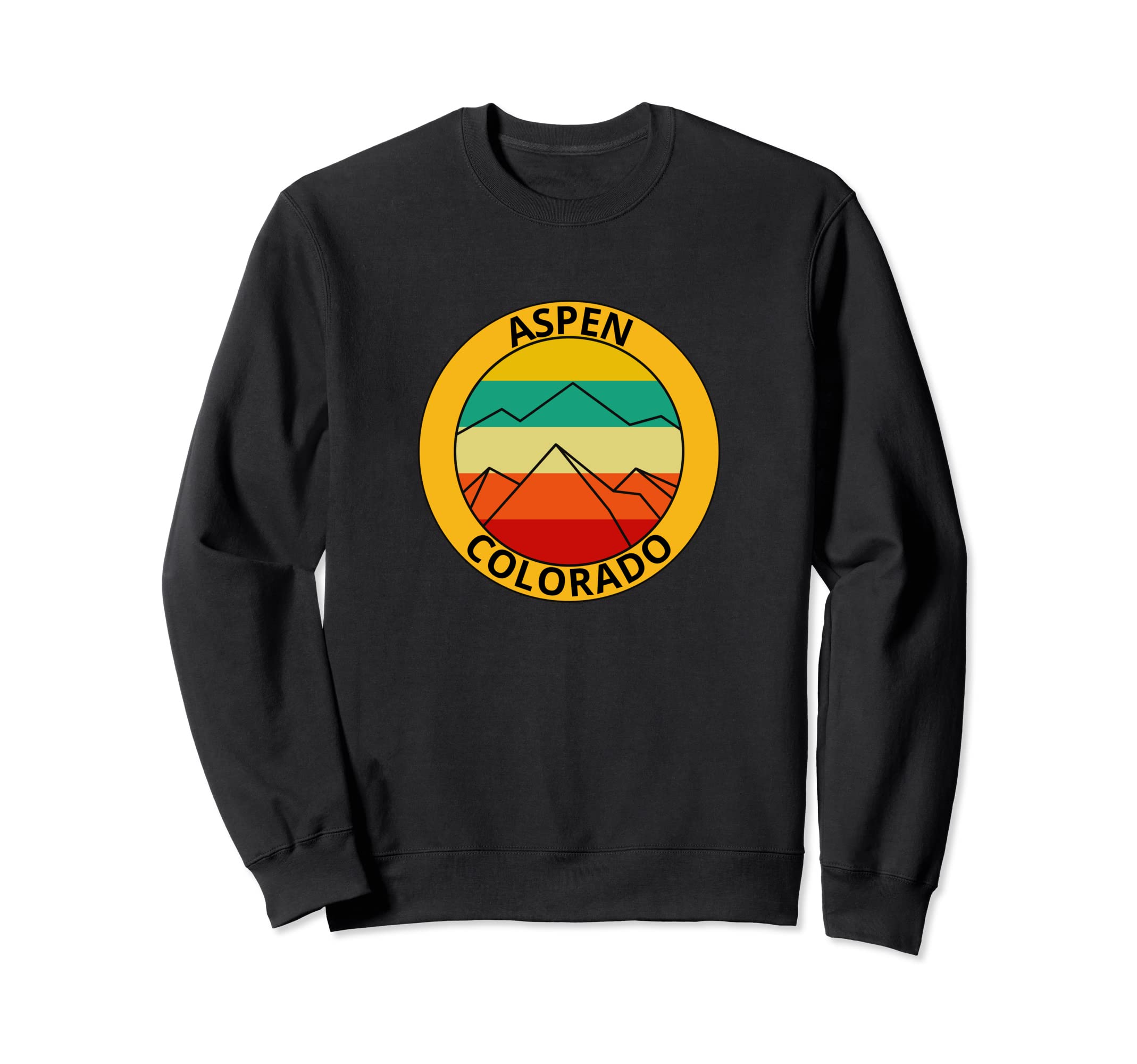 Aspen Colorado Mountain Sunset Sweatshirt - Graphic Print for Adults - T-Shirt, Sweatshirt, Hoodie