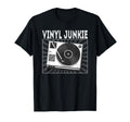 Vinyl Junkie Vinyl Record Player T-Shirt - Trendy Graphic Unisex - T-Shirt, Sweatshirt, Hoodie
