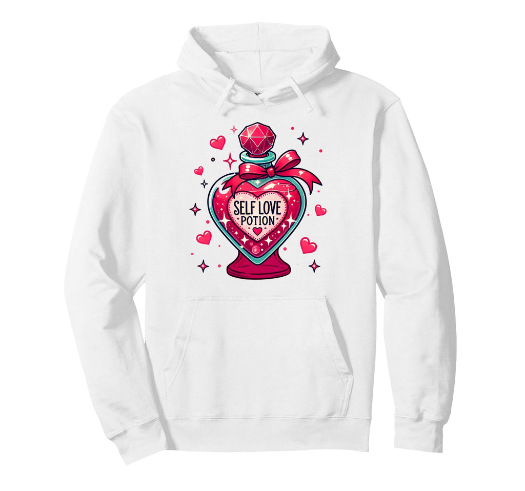 Valentines Self Care Positive Vibes Hoodie - Fun Novelty Design Unisex - T-Shirt, Sweatshirt, Hoodie