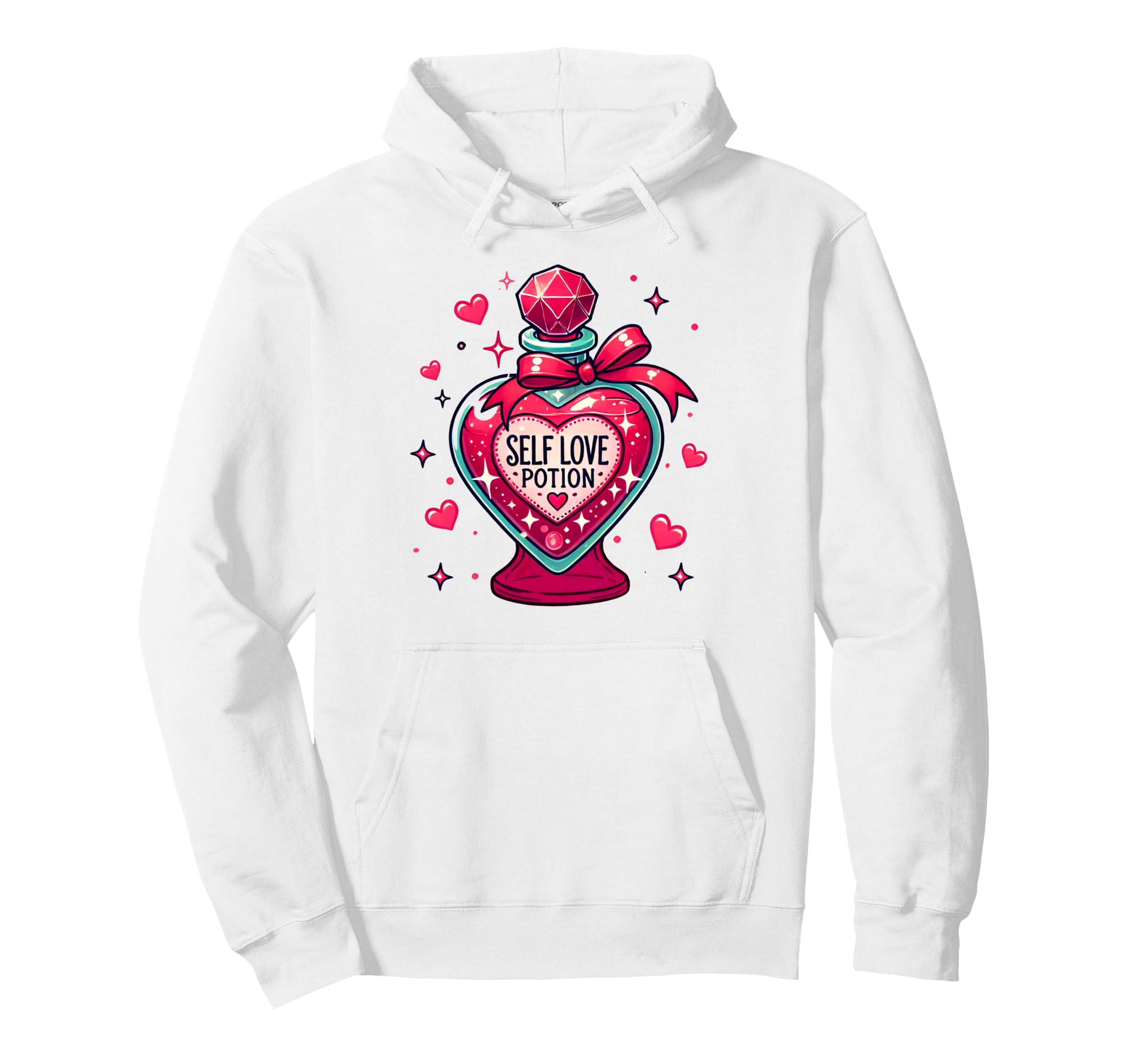 Valentines Self Care Positive Vibes Hoodie - Fun Novelty Design Unisex - T-Shirt, Sweatshirt, Hoodie