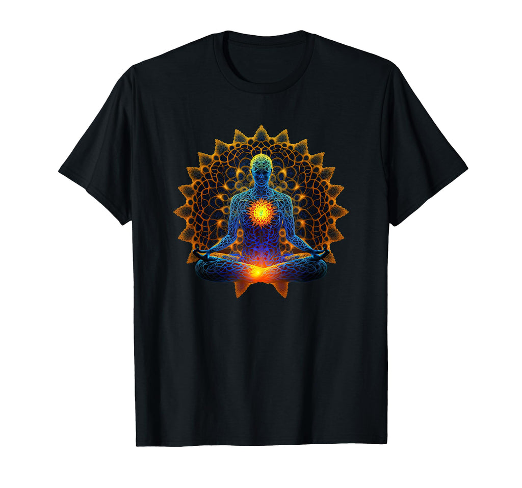 Energy Chakra Yoga Meditation T-Shirt - Fun Novelty Design Men Women - T-Shirt, Sweatshirt, Hoodie