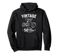Mens Motorbike 50Th Birthday Funny Hoodie - Aesthetic Graphic Men Women - T-Shirt, Sweatshirt, Hoodie