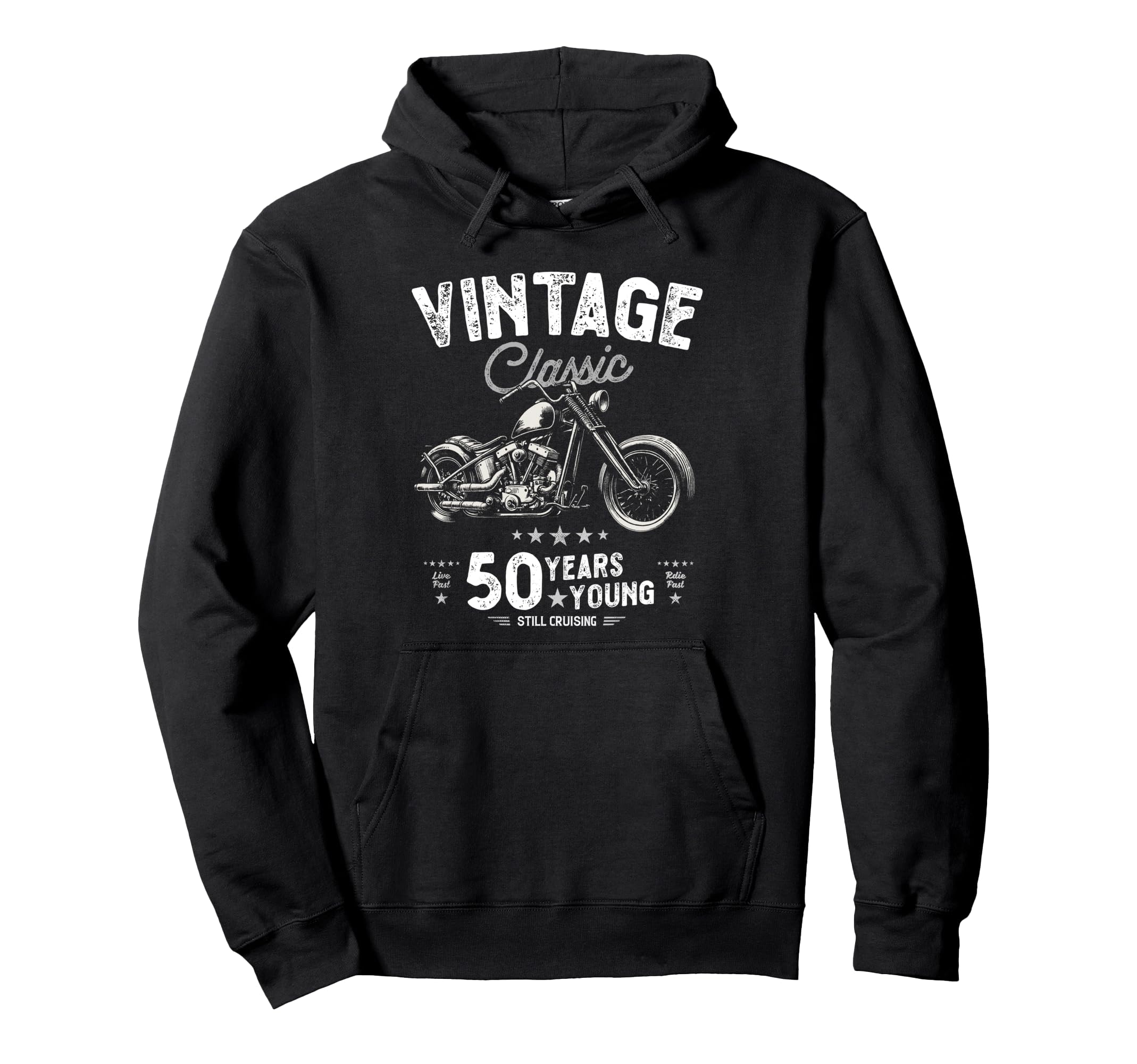 Mens Motorbike 50Th Birthday Funny Hoodie - Aesthetic Graphic Men Women - T-Shirt, Sweatshirt, Hoodie