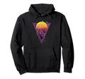 Sakura Synthwave Japanese Flower Hoodie - Novelty Apparel for Adults - T-Shirt, Sweatshirt, Hoodie