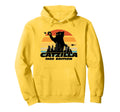 Catzilla 1980 Sunset Hoodie - Unique Graphic Men Women - T-Shirt, Sweatshirt, Hoodie