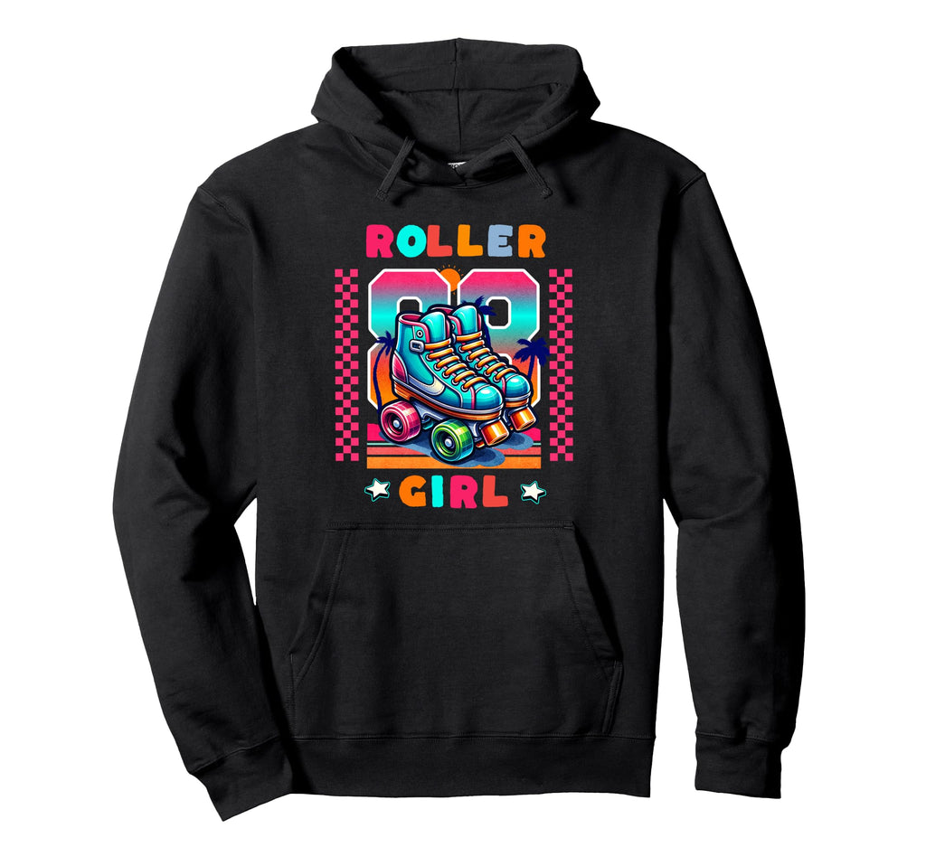 Roller Sunset Beach Skating Vibe Hoodie - Casual Everyday Wear for Adults - T-Shirt, Sweatshirt, Hoodie