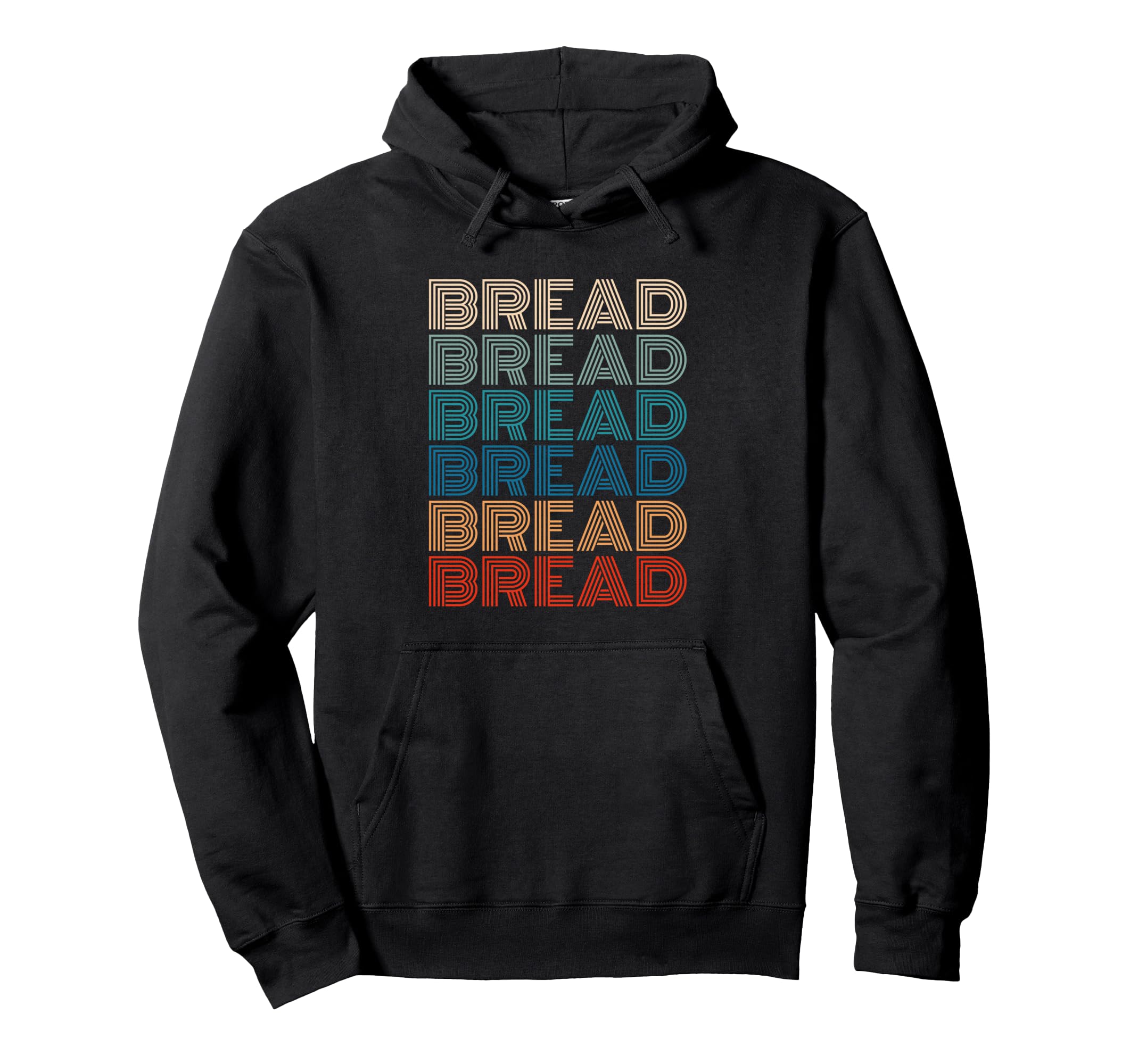 Bread Typography Carb Gluten Pastry Hoodie - Minimalist Print for Adults - T-Shirt, Sweatshirt, Hoodie