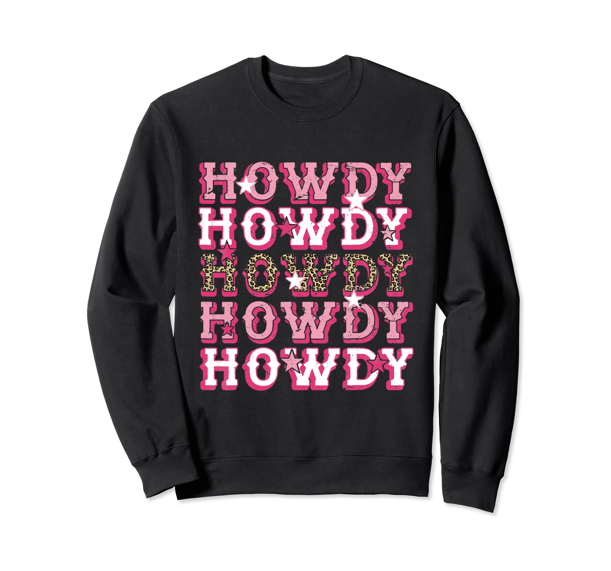 Leopard Howdy Rodeo Western Country Sweatshirt - Graphic Print Men Women - T-Shirt, Sweatshirt, Hoodie
