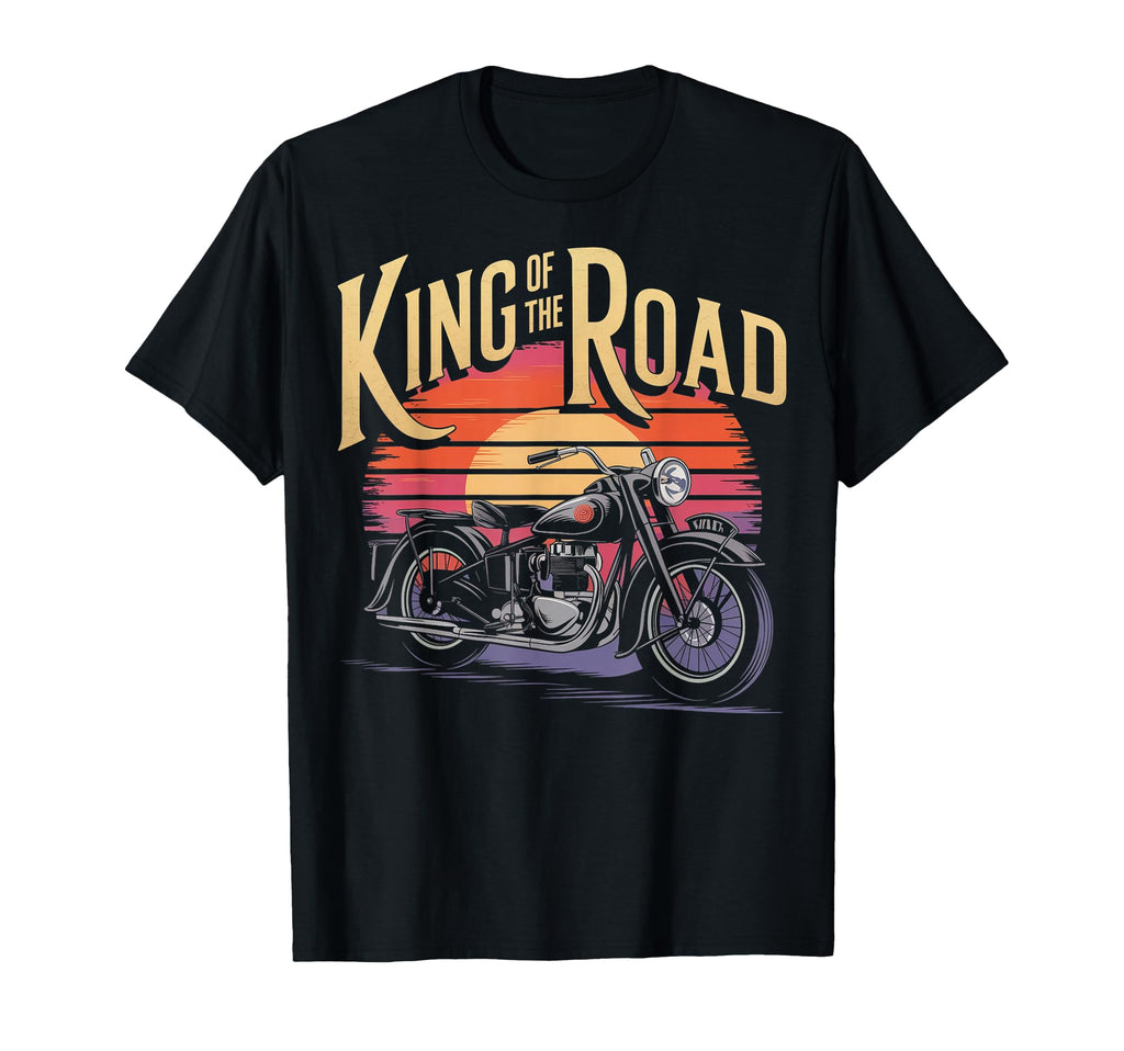 Old Timer Motorcycle T-Shirt - Custom Art Print Men Women - T-Shirt, Sweatshirt, Hoodie